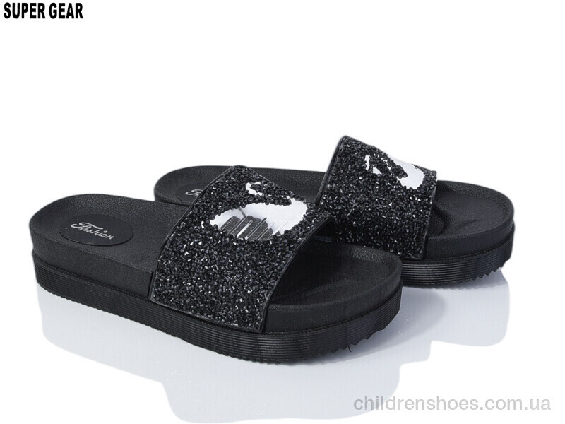 Шлепки женские No brand B752 black