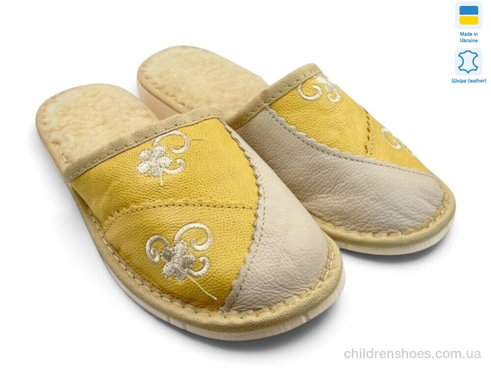 Тапки Тапмал 001 жовтий Rai shoes / p. 36-41 / 6пар
