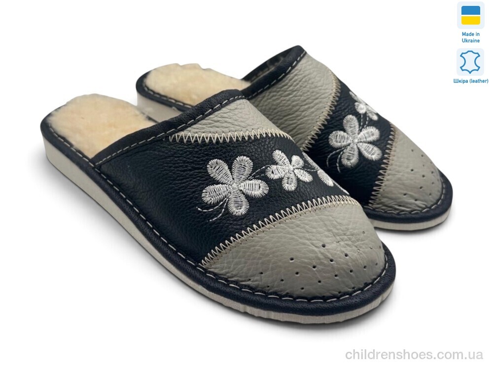 Тапки 001-1 синьо-сірий Rai shoes / p. 36-41 / 6пар