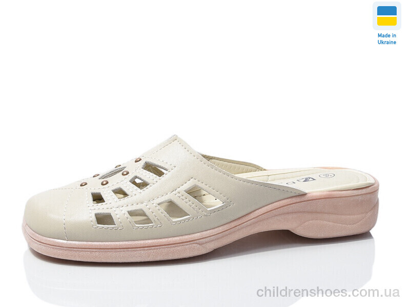 Шлепки 002-4 беж Summer shoes / p. 36-41 / 8пар