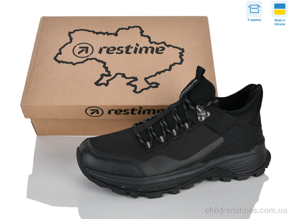 Кроссовки KMZ26843 black Restime / p. 41-45 / 8пар