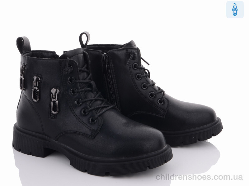 Ботинки Y109(7608) black Violeta / p. 31-36 / 6пар
