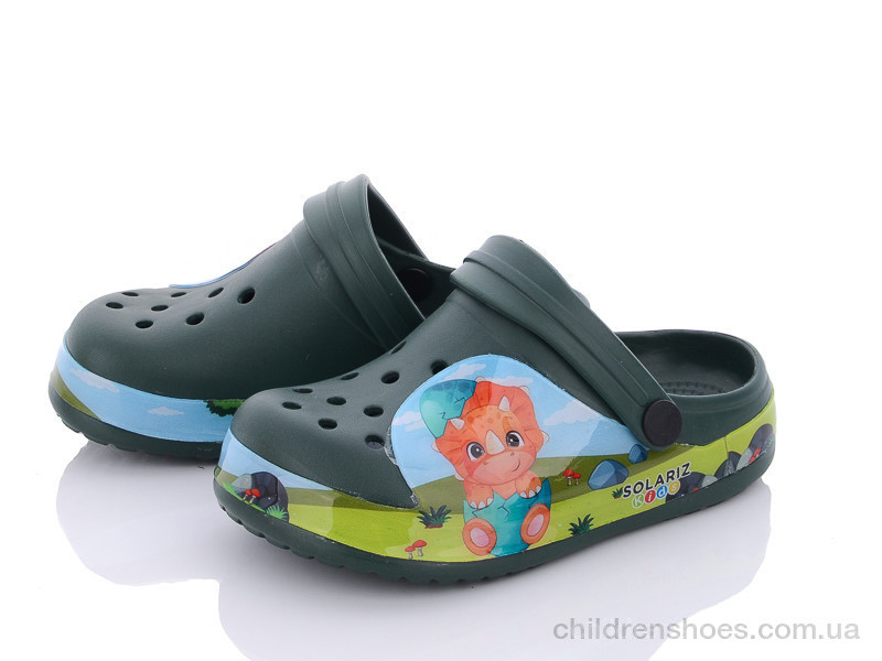 Кроксы No brand 8237 green