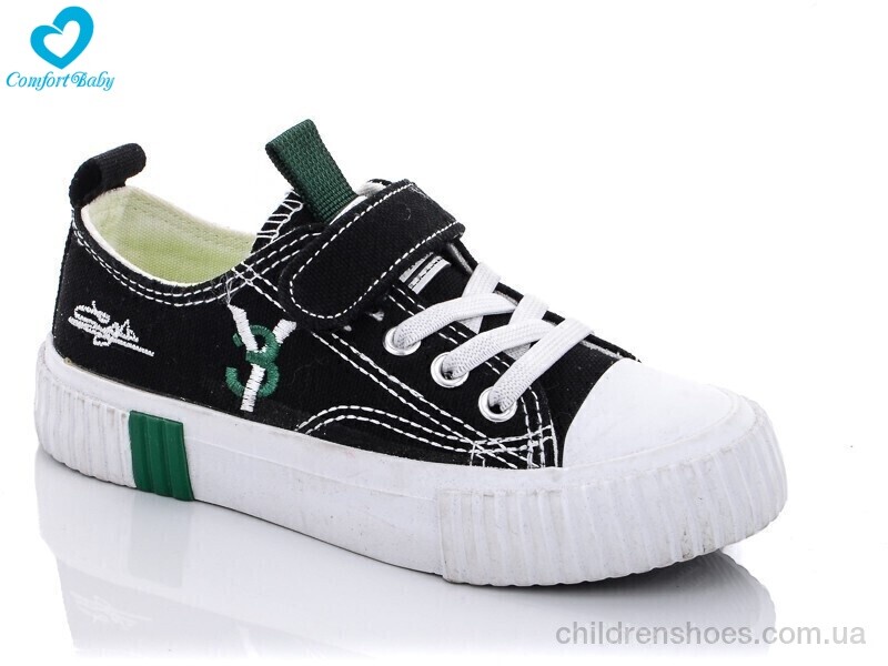 Кеды 702 чорний Comfort-baby / p. 25-30 / 8пар