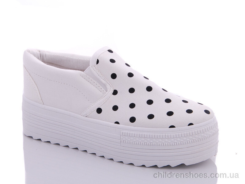 Слипоны Beatiful sister 501 белый горох