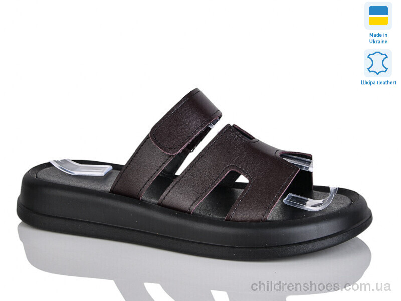 Шлепки женские No brand 1501-25 бордо к.