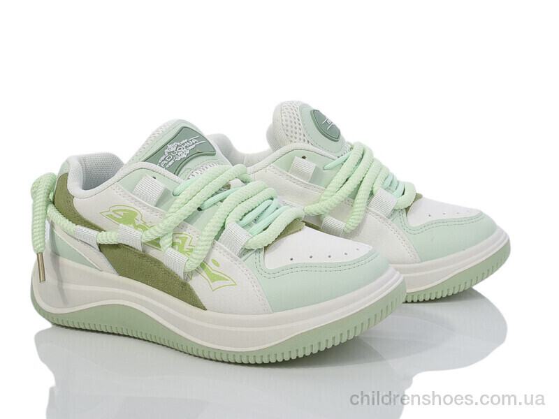 Кроссовки Violeta 136-28 white-green