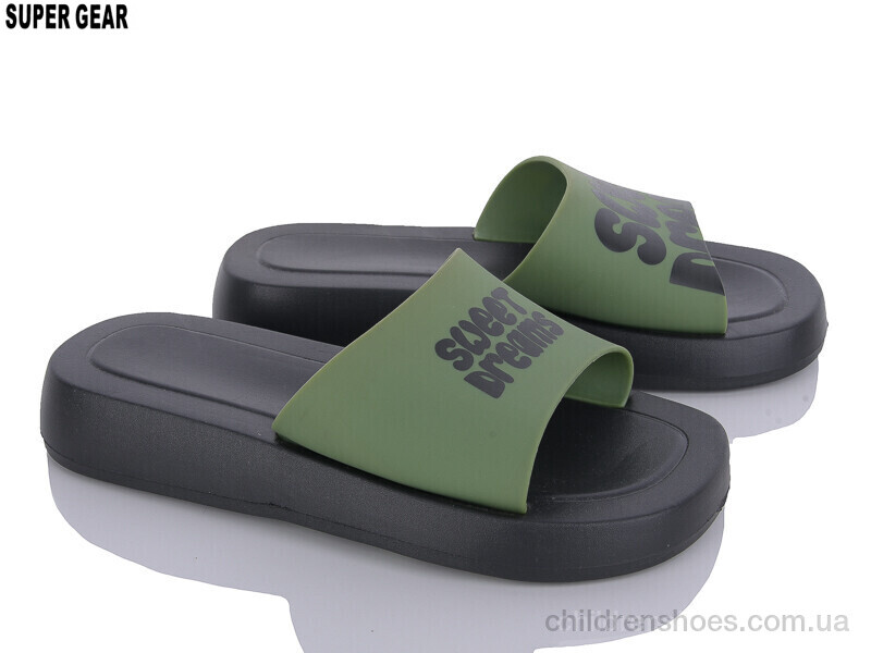 Шлепки женские No brand A6216 green