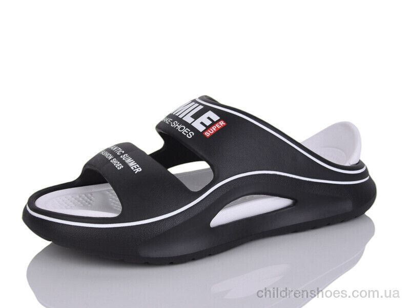 Шлепки No brand 808 black-white