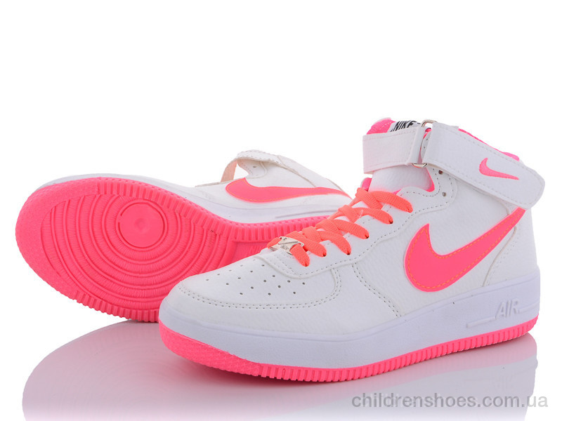 Кроссовки N.ke Бело-розовые