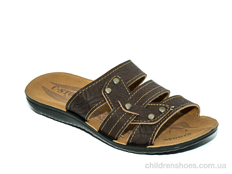 Шлепки детские Waldem ДМ030 коричневый