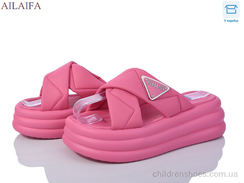Шлепки женские Ailaifa 7019 red