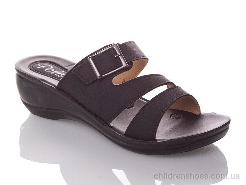 Шлепки женские Demur W320-black