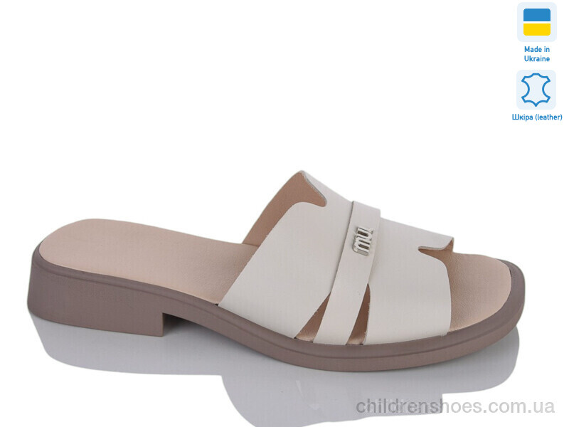 Шлепки женские No brand 556 беж к.