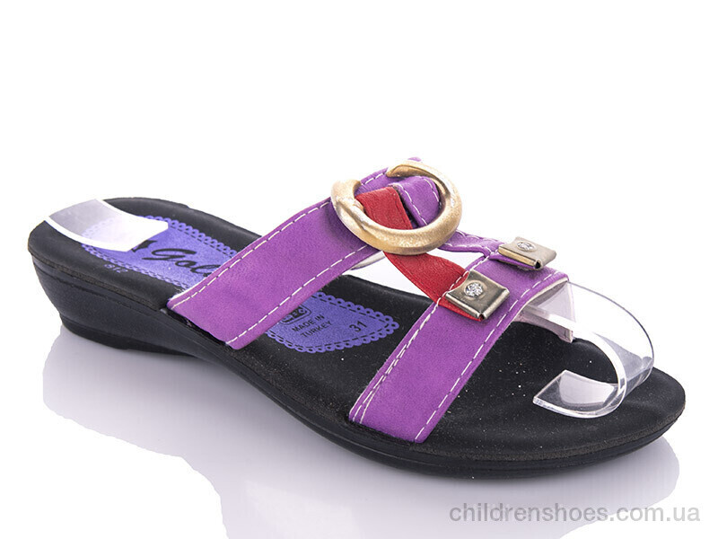 Шлепки K26-1512 purple (30-35) DeMur / p. 30-35 / 6пар
