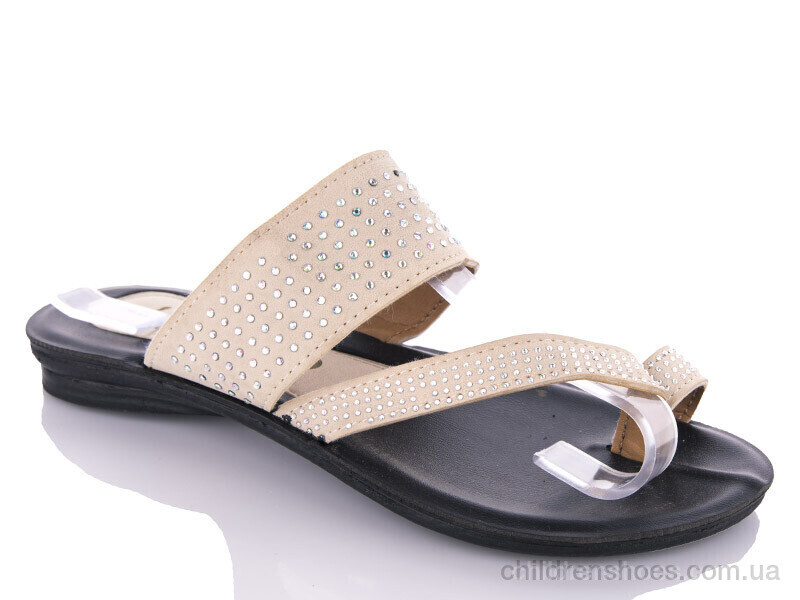 Шлепки W26-Linda beige DeMur / p. 36-40 / 6пар