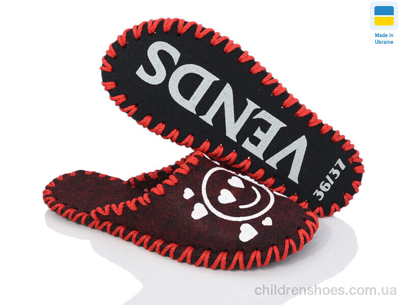 Тапки Vendsi 251W бордо