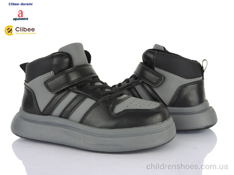 Кроссовки Apawwa T6539 black-grey