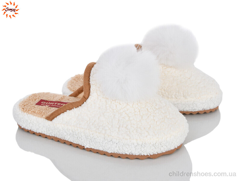 Тапки 001-4 white Jumay / p. 37-40 / 8пар