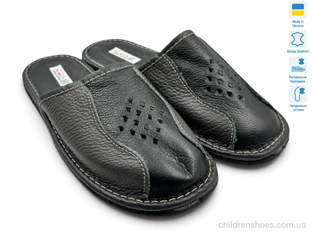 Тапки Тапмал 004 т.коричневий Rai shoes / p. 41-45 / 6пар