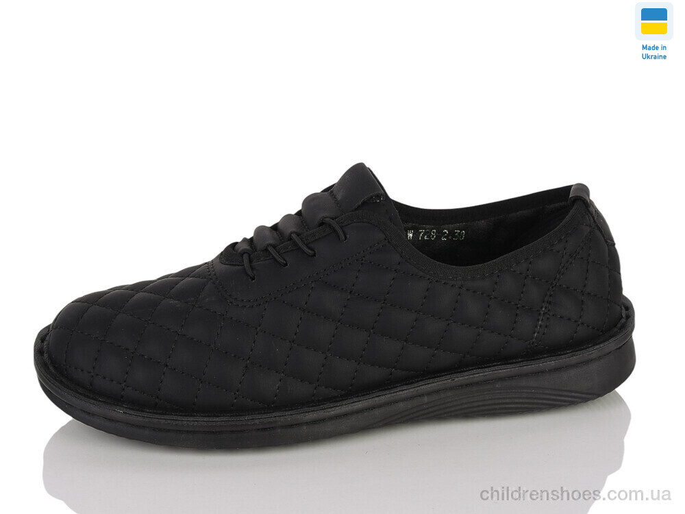 Туфли 728-2 чорний Lot Shoes / p. 37-42 / 8пар