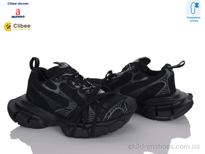 Кроссовки D58010-6 black Clibee-Doremi / p. 35-40 / 6пар