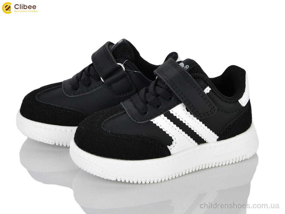 Кроссовки EA785-2 black-white Clibee / p. 21-26 / 6пар