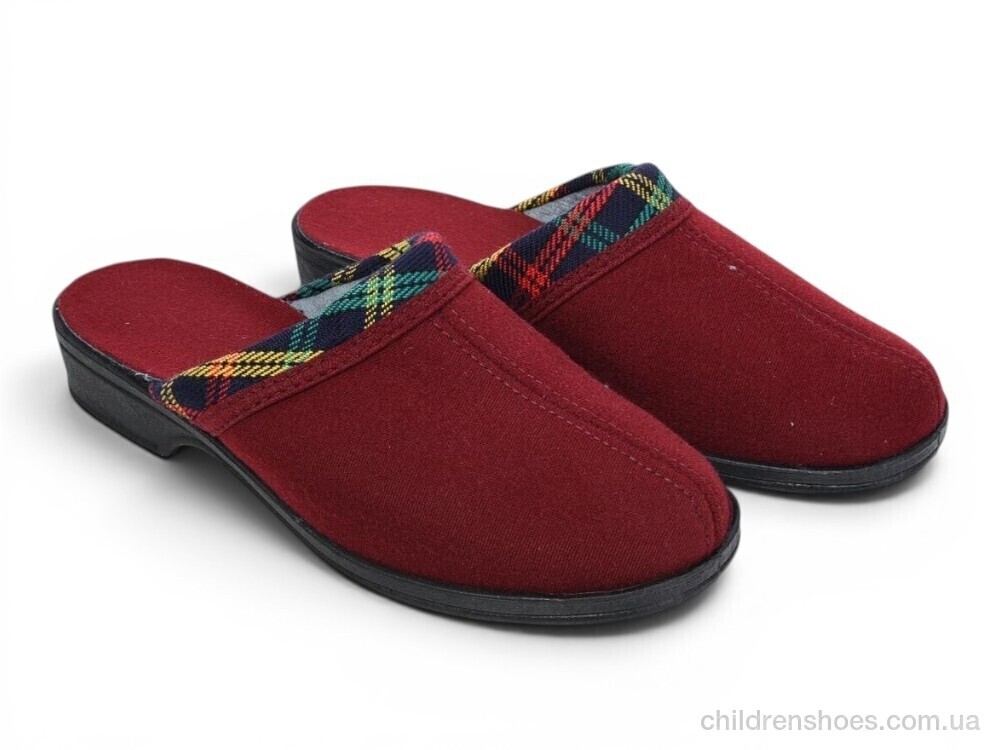 Тапки 56415201 бордовий Rai shoes / p. 36-41 / 6пар