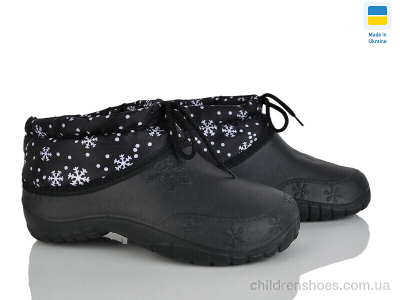 Галоши No brand 810 калоші сніжинка чорний