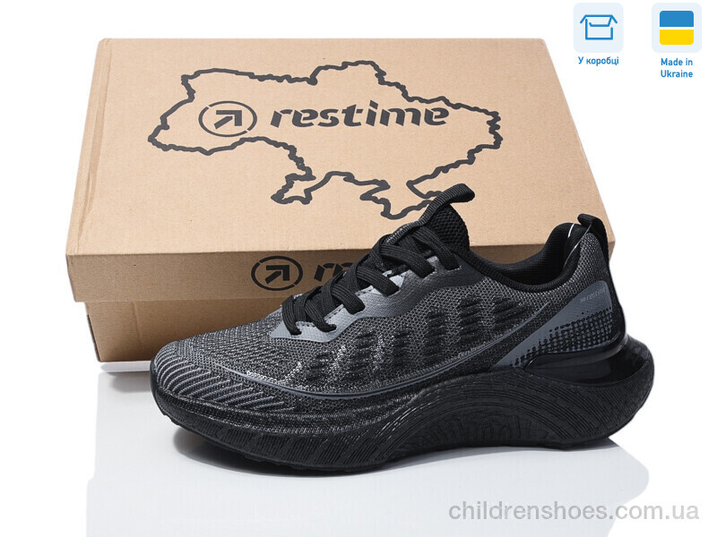 Кроссовки Restime UWL25525 black-grey