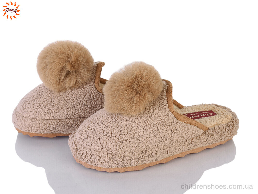 Тапки 001-3 beige Jumay / p. 36-40 / 8пар