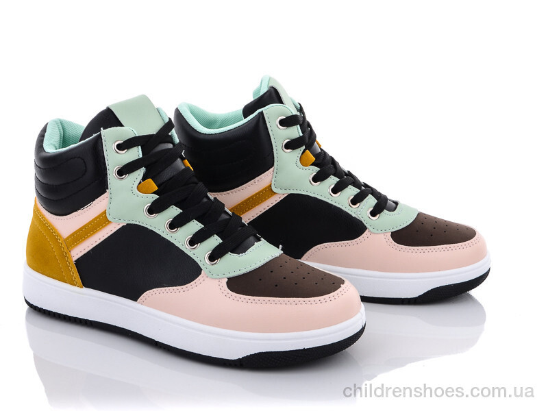 Кроссовки Violeta only one 20-913-3 black-pink-green