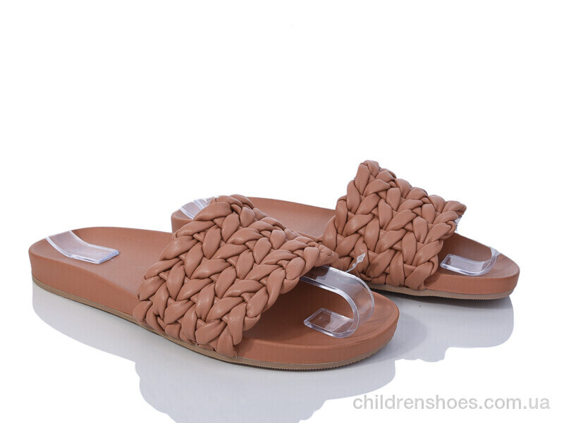 Шлепки женские Bamboo 17730 brown
