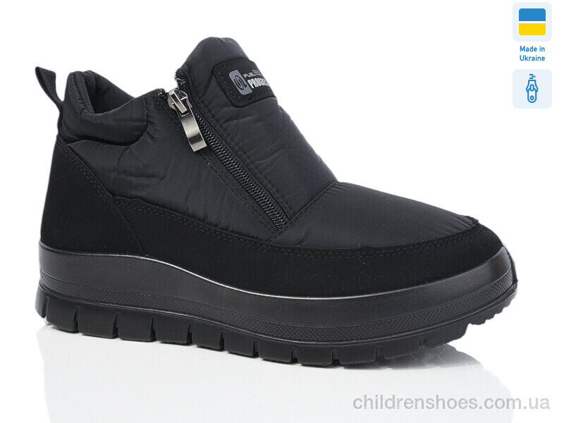 Дутики Progress Прогрес Ж 4502 чорний