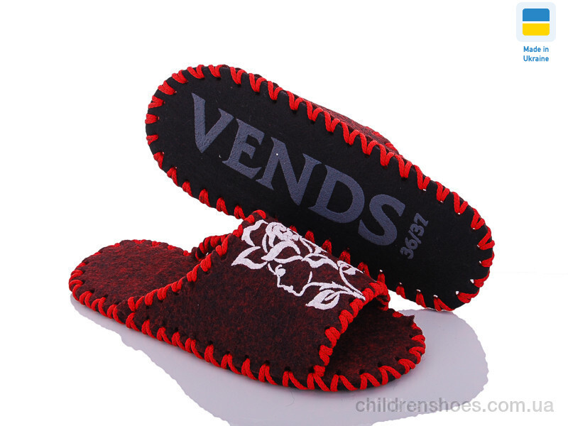 Тапки Vends 261W bordo