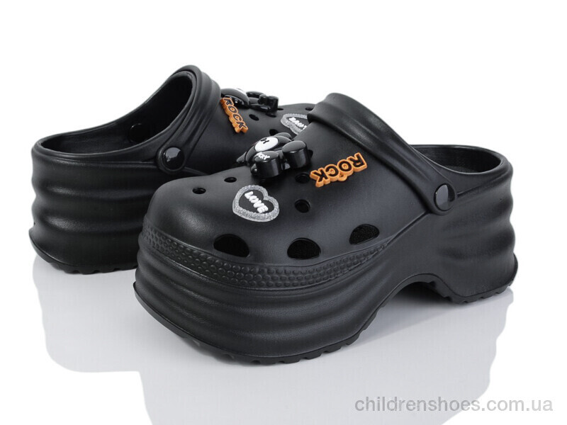 Кроксы No brand 8898 black