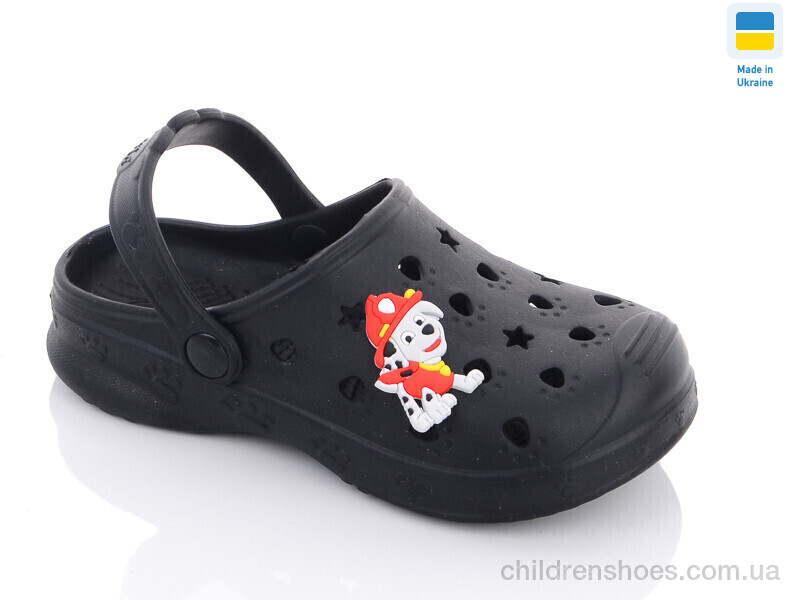 Кроксы Verta Верта дит. крокси чорний