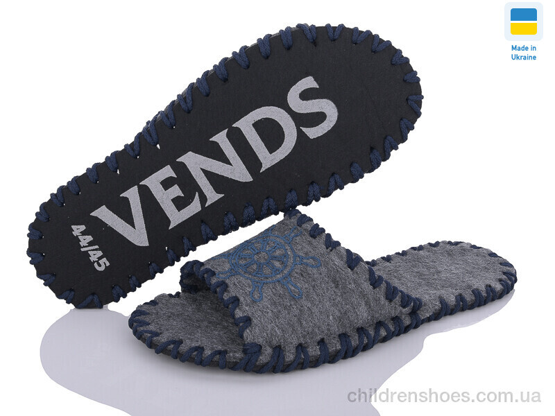 Тапки Vends 355M сірий