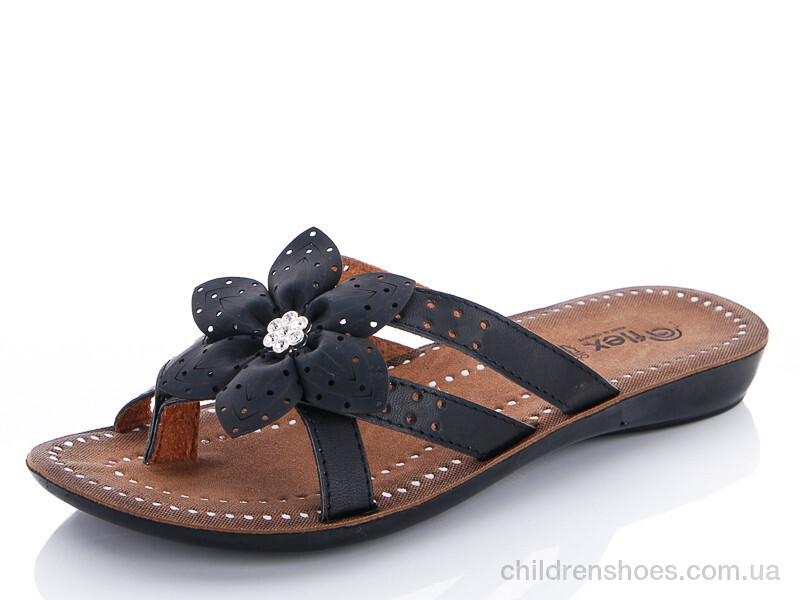 Шлепки женские Flex 01-7260 черный