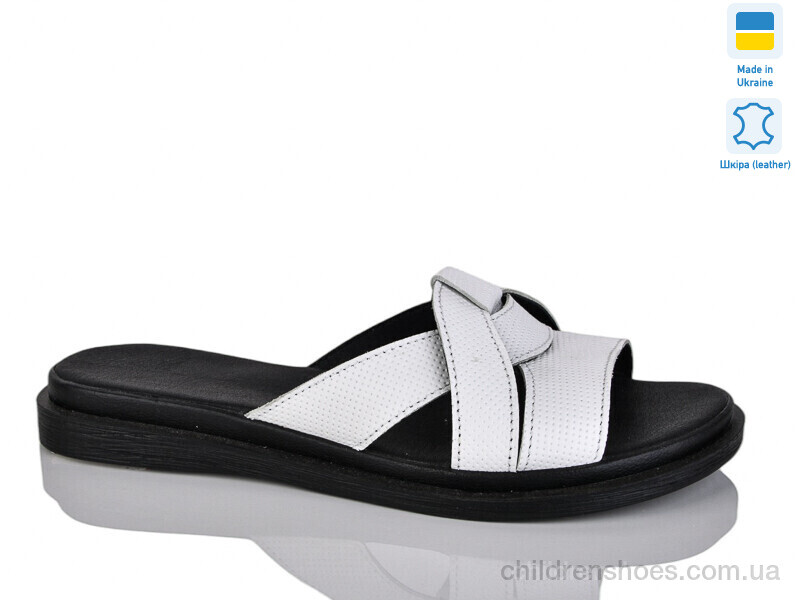 Шлепки женские No brand 302-1 білий к.