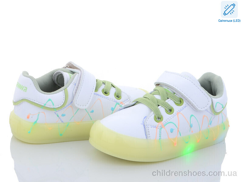 Кроссовки No brand NC57-1 green LED