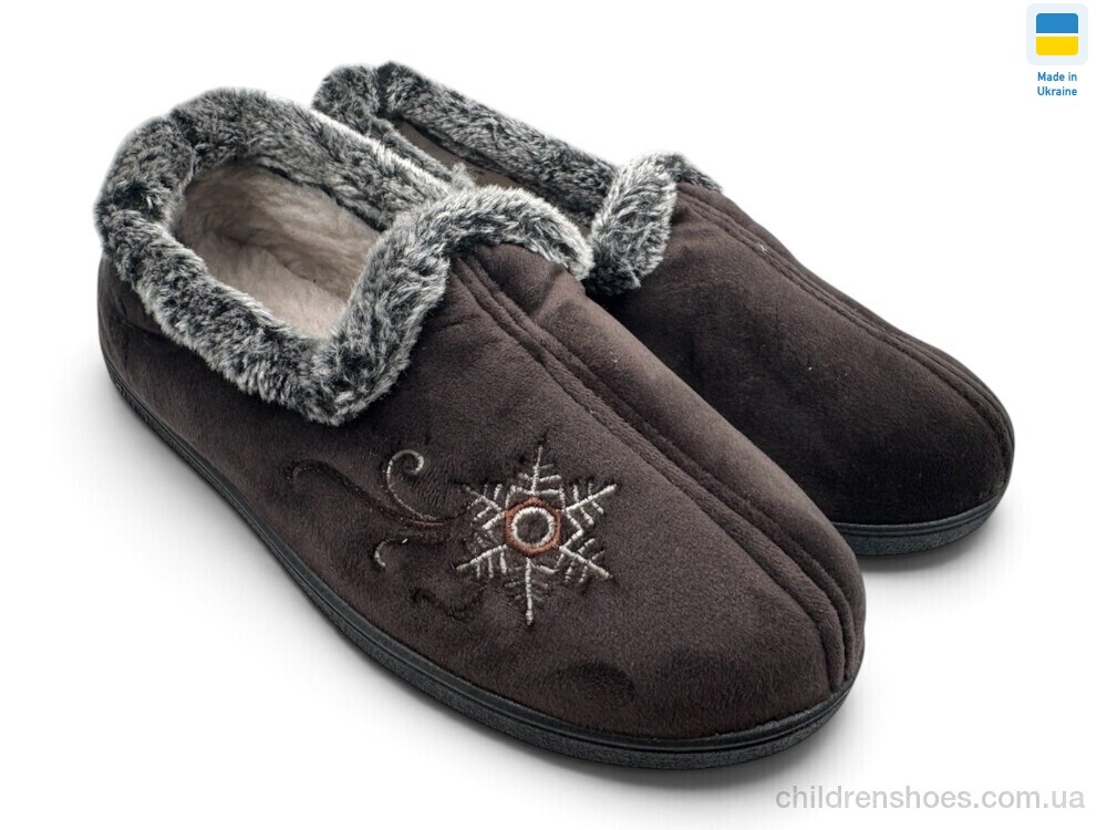 Тапки 2202 коричневий Rai shoes / p. 37-42 / 12пар