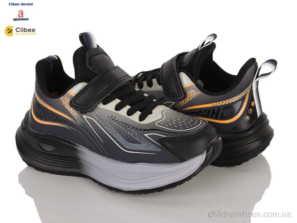 Кроссовки L1191 black-khaki Clibee-Doremi / p. 32-37 / 6пар