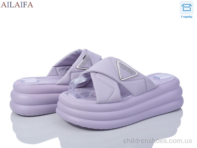 Шлепки женские Ailaifa 7019 purple