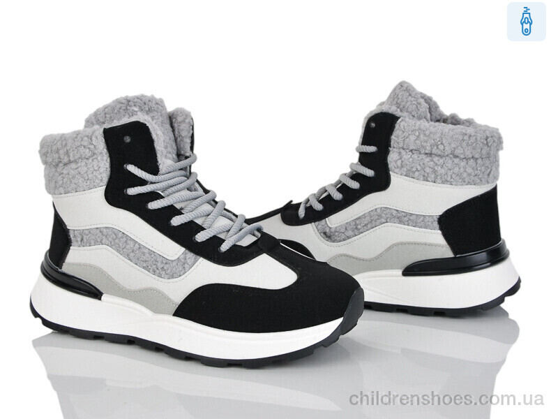Ботинки No brand 8712 grey-black