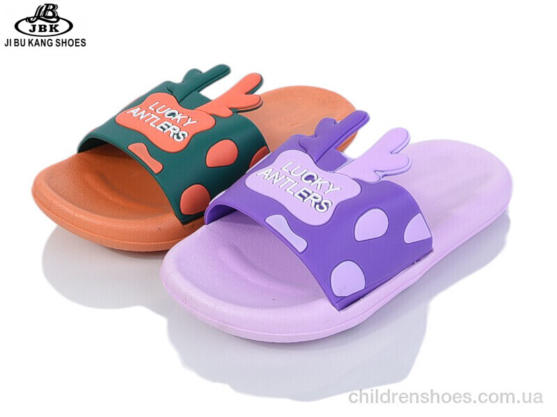Шлепки детские No brand S758 orange-lilac mix