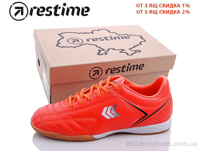 Футбольная обувь Restime DWB19405 r.orange-white-black