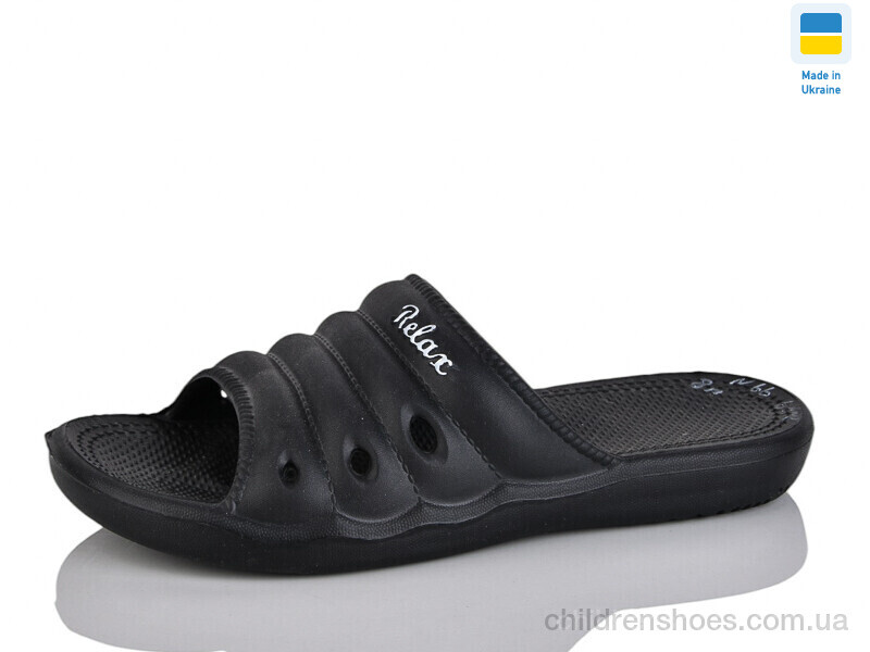 Шлепки N066 чорний Lot Shoes / p. 36-41 / 8пар