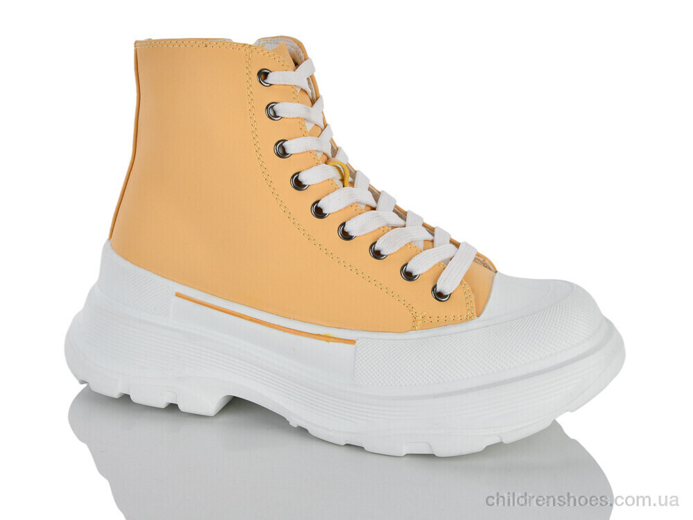 Ботинки 166-31 yellow-white DINO ALBAT / p. 36-41 / 8пар