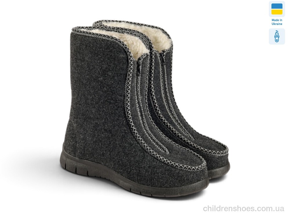 Бурки DL3202 сірий Rai shoes / p. 38-42 / 8пар